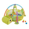 LEAN TOYS Tappeto didattico con recinto tartaruga palline per neonati