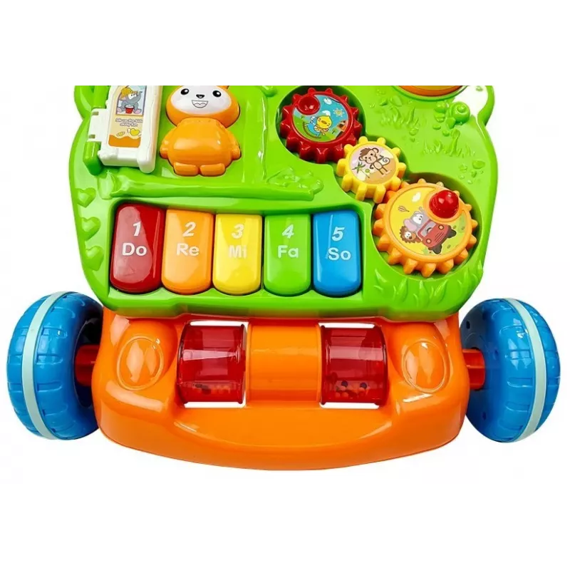 LEAN TOYS girello didattico per neonati con pianoforte