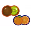 LEAN TOYS puzzle didattico per neonati frutta 5 pezzi 40 pezzi