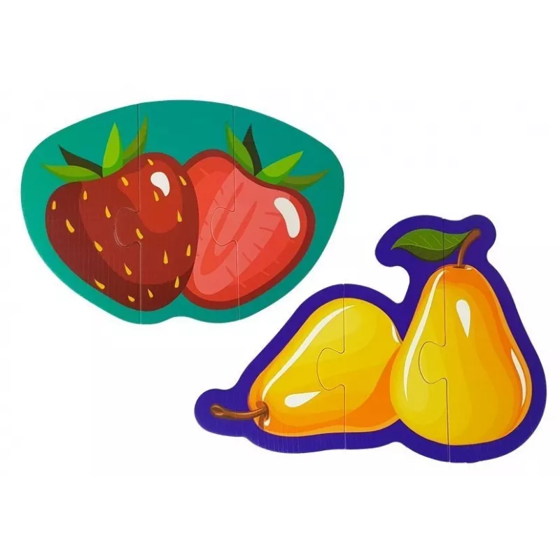 LEAN TOYS puzzle didattico per neonati frutta 5 pezzi 40 pezzi