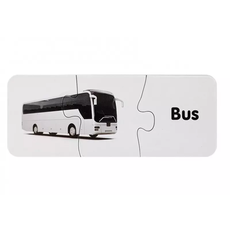 LEAN TOYS puzzle didattico trasporti puzzle 10 collegamenti