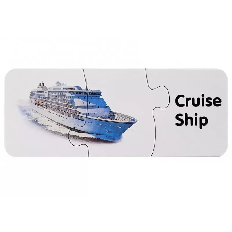 LEAN TOYS puzzle didattico trasporti puzzle 10 collegamenti
