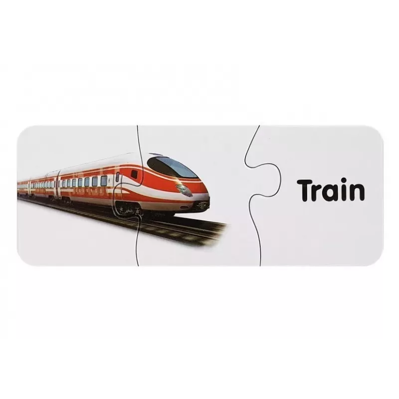 LEAN TOYS puzzle didattico trasporti puzzle 10 collegamenti