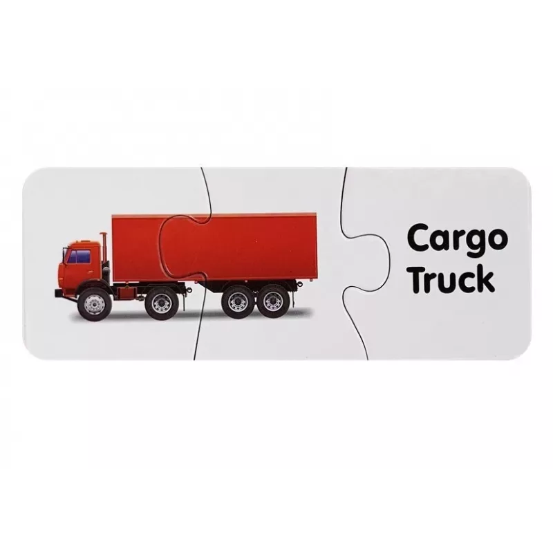 LEAN TOYS puzzle didattico trasporti puzzle 10 collegamenti