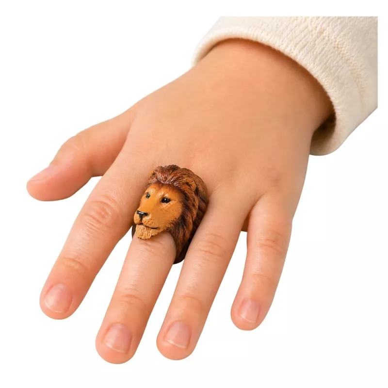 LEAN TOYS Anello didattico per animali da mano Leone