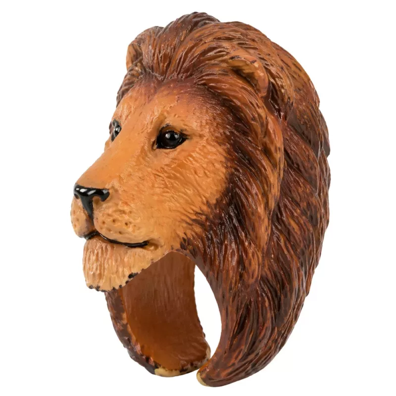 LEAN TOYS Anello didattico per animali da mano Leone