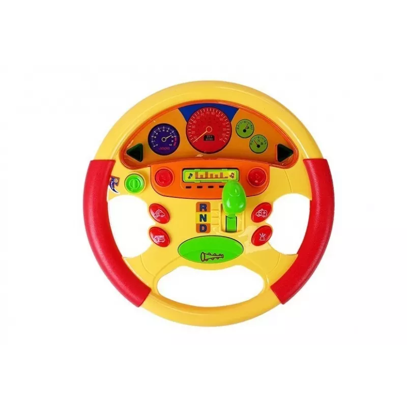 LEAN TOYS volante didattico per neonati con effetti sonori e luminosi