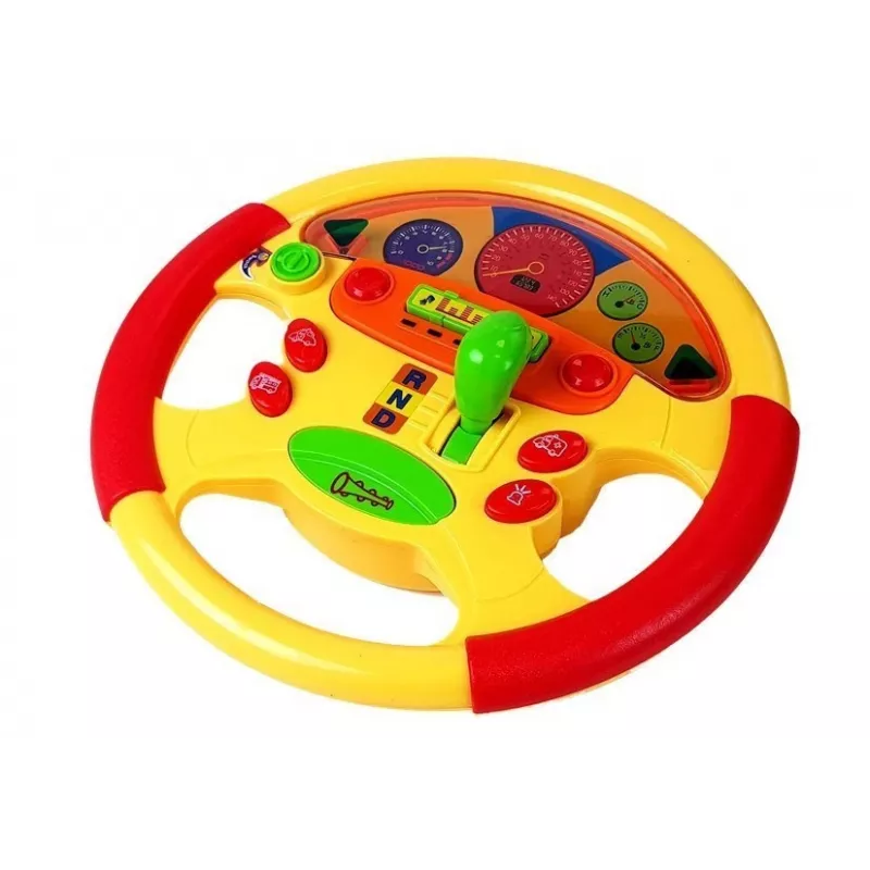 LEAN TOYS volante didattico per neonati con effetti sonori e luminosi
