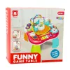 LEAN TOYS tavolo didattico pannello musicale interattivo pianoforte 2 in 1 rosso