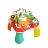 LEAN TOYS tavolo didattico pannello musicale interattivo pianoforte 2 in 1 rosso