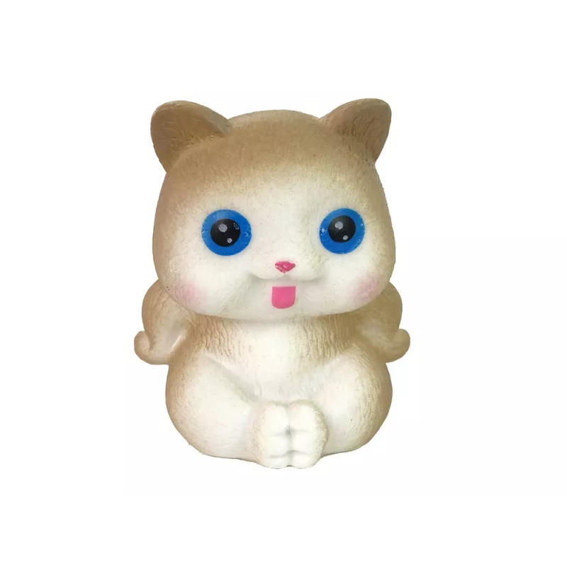 LEAN TOYS bambola Emily con gatto rosa e capelli lunghi
