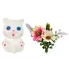 LEAN TOYS bambola Emily capelli lunghi gatto bianco