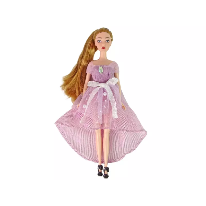 LEAN TOYS bambola Emily capelli lunghi gatto bianco