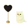 LEAN TOYS bambola Emily Wooden Heart gatto bianco