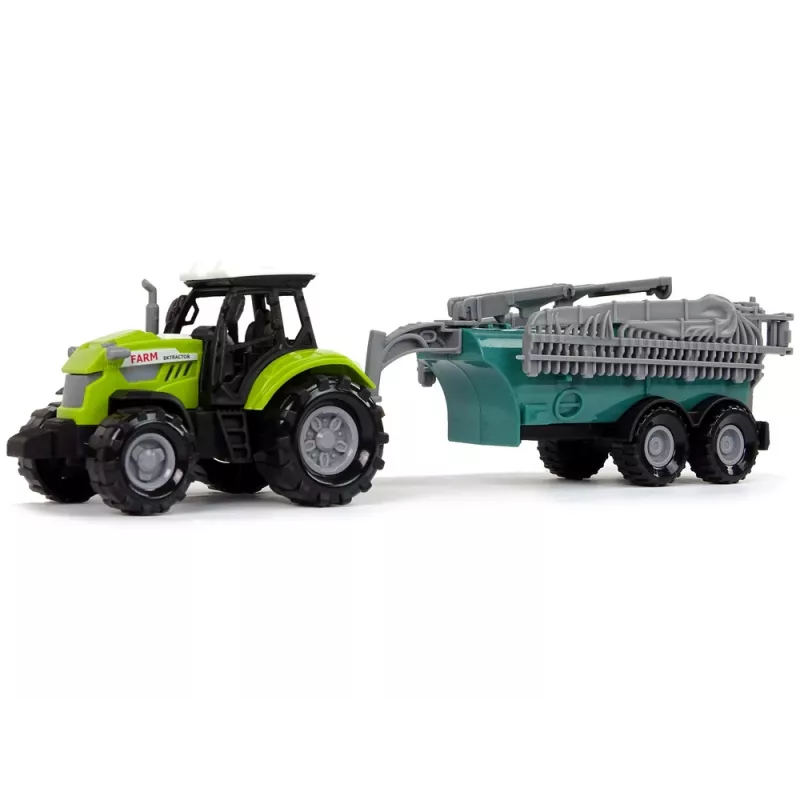 LEAN TOYS Trattore agricolo con irroratrice suono fattoria verde