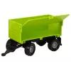 LEAN TOYS Trattore da fattoria con rimorchio luci e suoni verde