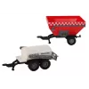LEAN TOYS Set trattore agricoltore + 2 macchine agricole set camion agricolo