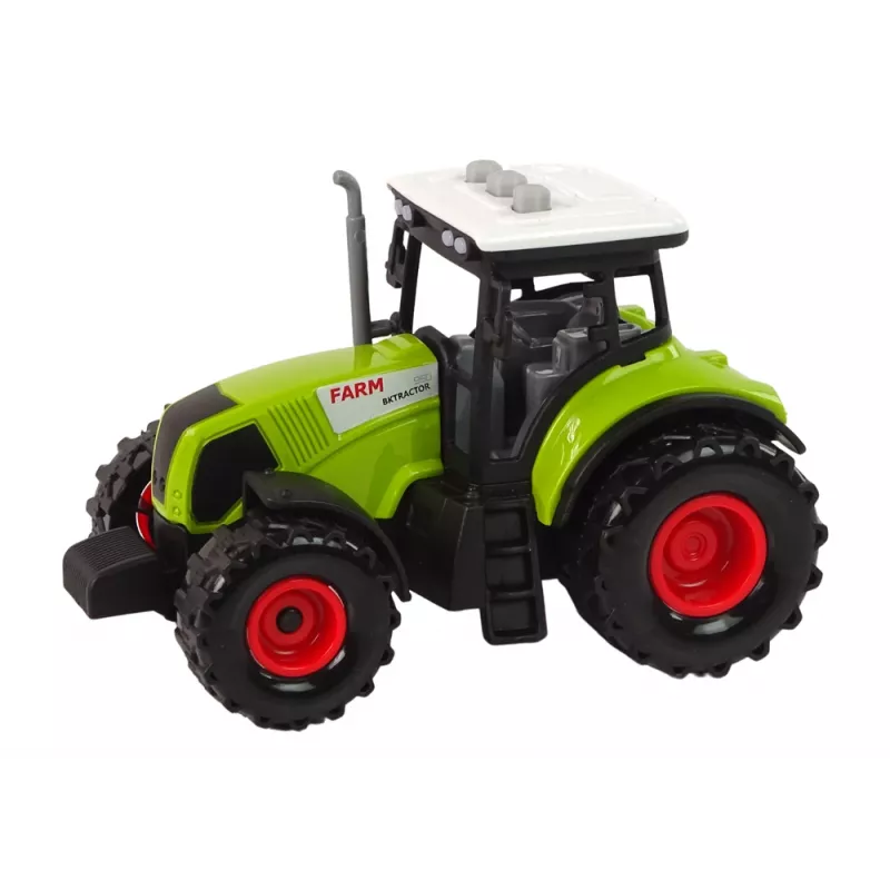 LEAN TOYS Set trattore agricoltore + 2 macchine agricole set camion agricolo