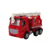 LEAN TOYS Set vigili del fuoco con gru, segnali stradali e pompiere