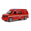 LEAN TOYS Camion dei pompieri con corda a trazione, luce e suono