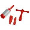 LEAN TOYS camion dei pompieri con scivolo a vite + attrezzi