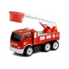 LEAN TOYS camion dei pompieri con scivolo a vite + attrezzi