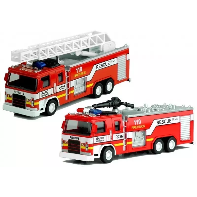 LEAN TOYS camion dei pompieri con scala 1:32