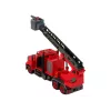 LEAN TOYS Camion dei pompieri con accessori da avvitare rosso