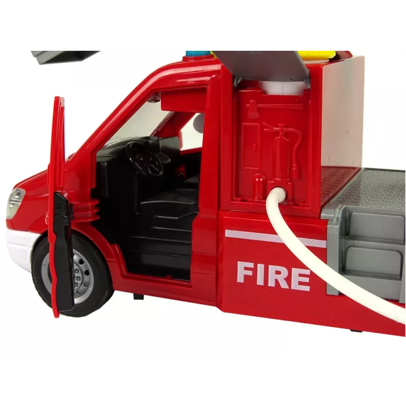 LEAN TOYS Camion dei pompieri rosso suoni acqua luci
