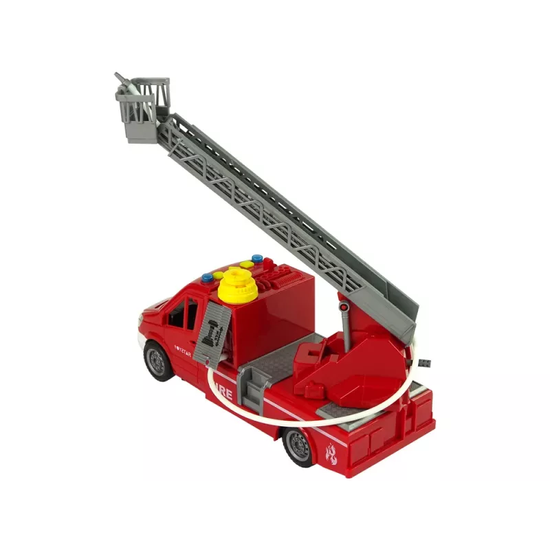 LEAN TOYS Camion dei pompieri rosso suoni acqua luci