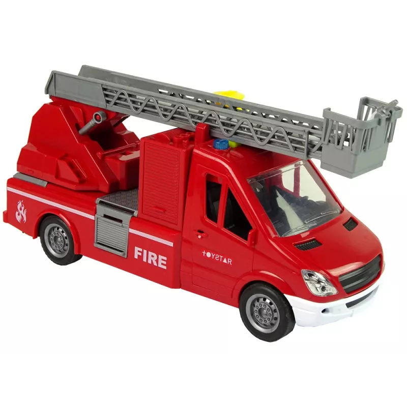 LEAN TOYS Camion dei pompieri rosso suoni acqua luci