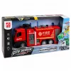 LEAN TOYS camion dei pompieri con funzione acqua, cabina in metallo, luci, suoni 1:12