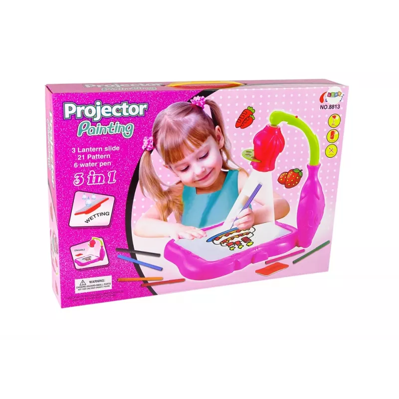 LEAN TOYS Proiettore floreale per disegnare con pennarelli magici