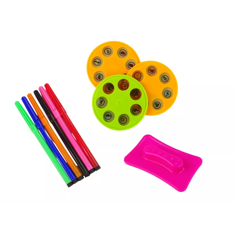 LEAN TOYS Proiettore floreale per disegnare con pennarelli magici