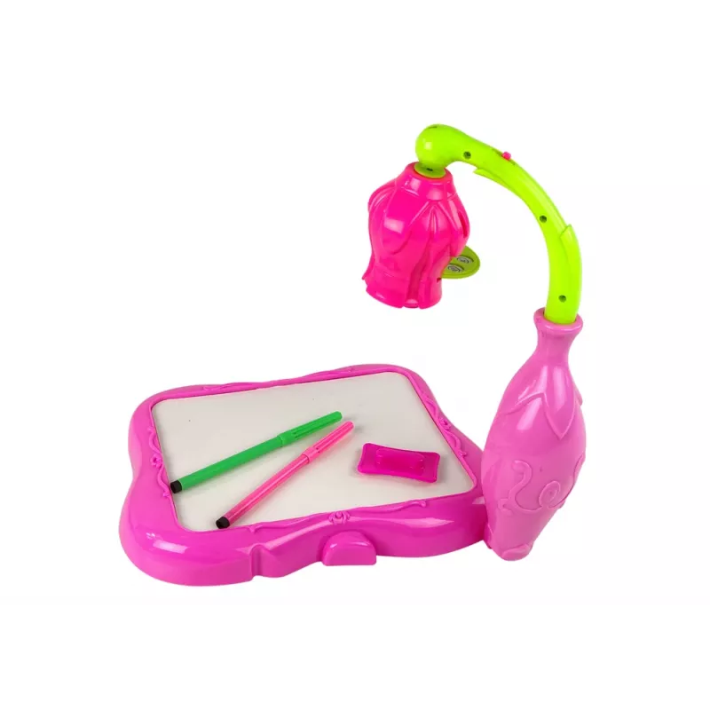 LEAN TOYS Proiettore floreale per disegnare con pennarelli magici