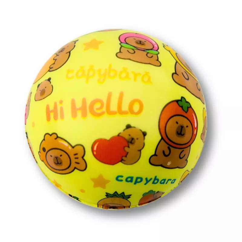 LEAN TOYS palla in schiuma per saltare Capybara 6,5 cm