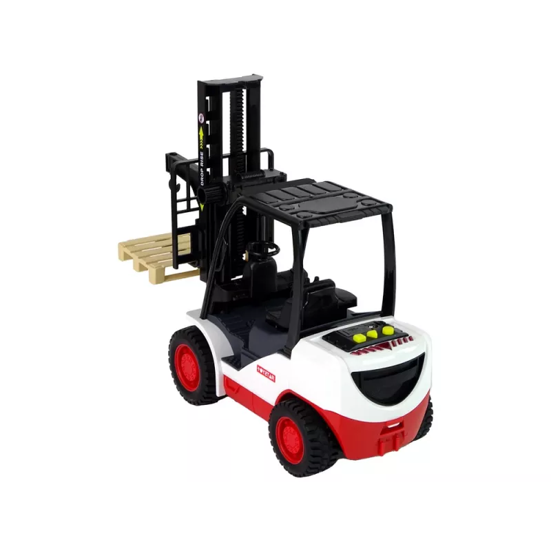LEAN TOYS Carrello elevatore con forche mobili e pallet