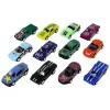 LEAN TOYS set veicoli a frizione 12 ELE metallo 1:64