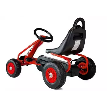LEAN TOYS G201 go-kart a pedali rosso