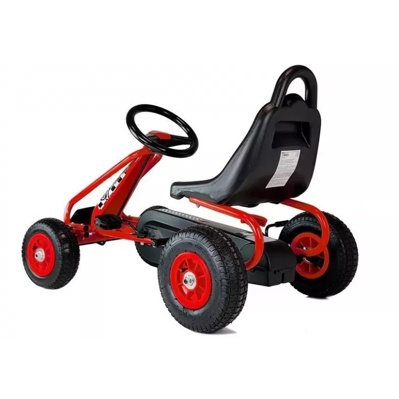LEAN TOYS G201 go-kart a pedali rosso