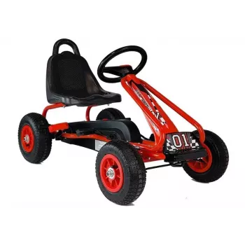 LEAN TOYS G201 go-kart a pedali rosso