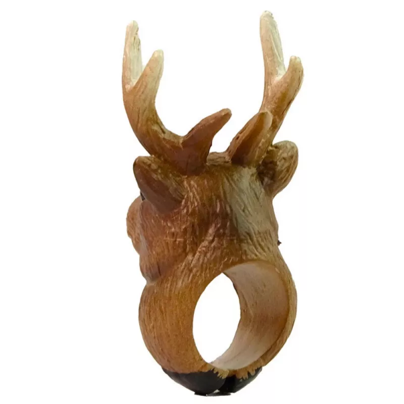 LEAN TOYS Anello da mano Animali educativi Cervo