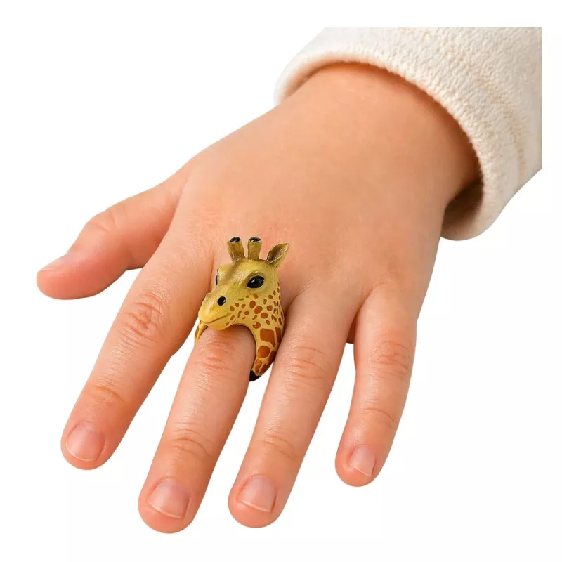 LEAN TOYS Anello da mano Animali educativi Giraffa