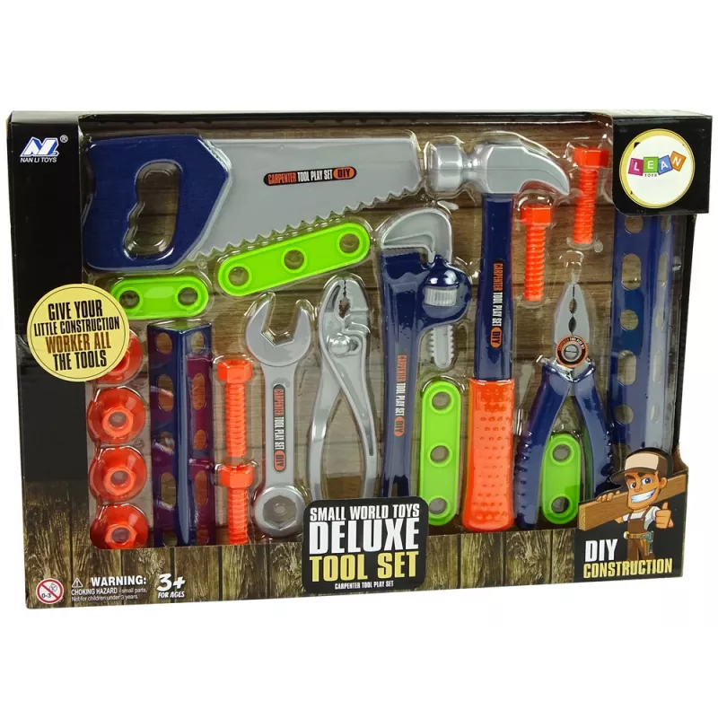 LEAN TOYS Set tuttofare attrezzi cacciavite martello sega