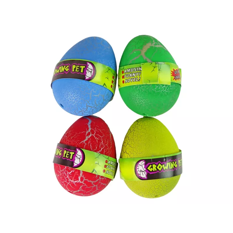 LEAN TOYS Hatching Magic uovo di dinosauro che cresce 6 cm colorato