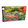 LEAN TOYS Set elicottero dinosauri veicoli 8 pezzi colorati