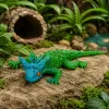 LEAN TOYS Lucertola cornuta Figura in gomma estensibile realistica 20 cm