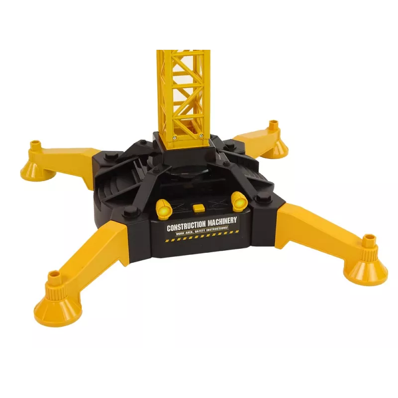 LEAN TOYS Grande gru con radiocomando altezza 183 cm 2 piani di lavoro