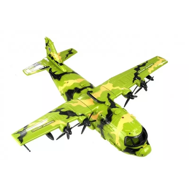 LEAN TOYS aereo militare gigante 55cm con accessori