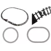 LEAN TOYS Treno gigante con suono, luce e fumo 206,5 cm x 153,5 cm